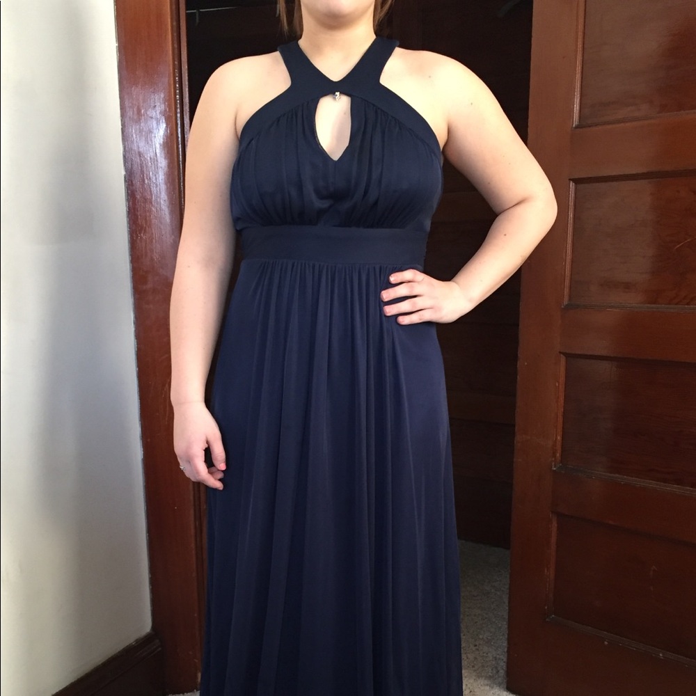 Navy prom dress
